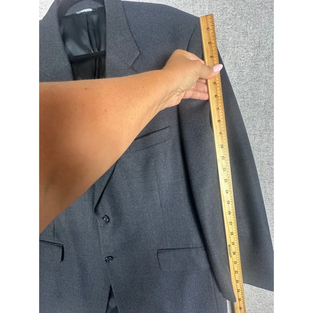 Brooks Brothers Blazer Mens 45R Charcoal Grey Wool Two‎ Button
